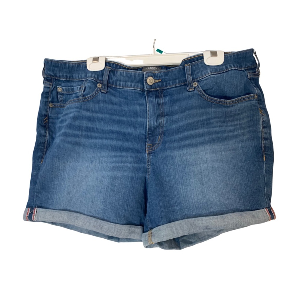 TORRID | Denim Mid-Rise Mid Shorts Vintage Stretch Jean Denim Women’s Size 20